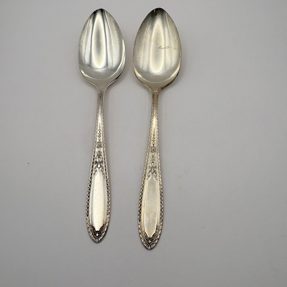 Vintage Oneida Wm Rogers Ramona Lakewood Brentwood 2 Tablespoons Silverplate 8"